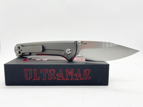 Ultramar Scapegoat Street Spear Point Stonewash Ti Belt Finish Blade