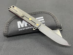 M-48 - S35VN PVD Blade, Red Handle, PVD Spring