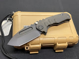 Micro "T" - S35VN PVD Tanto Blade, PVD Handles