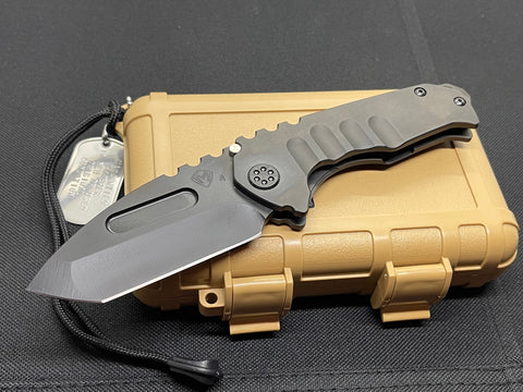 Genesis "T" - S35VN PVD Tanto Blade, PVD Handles