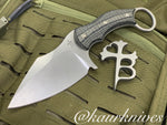 Borka Blade SRrambit Black Micarta Stonewash Blade M390